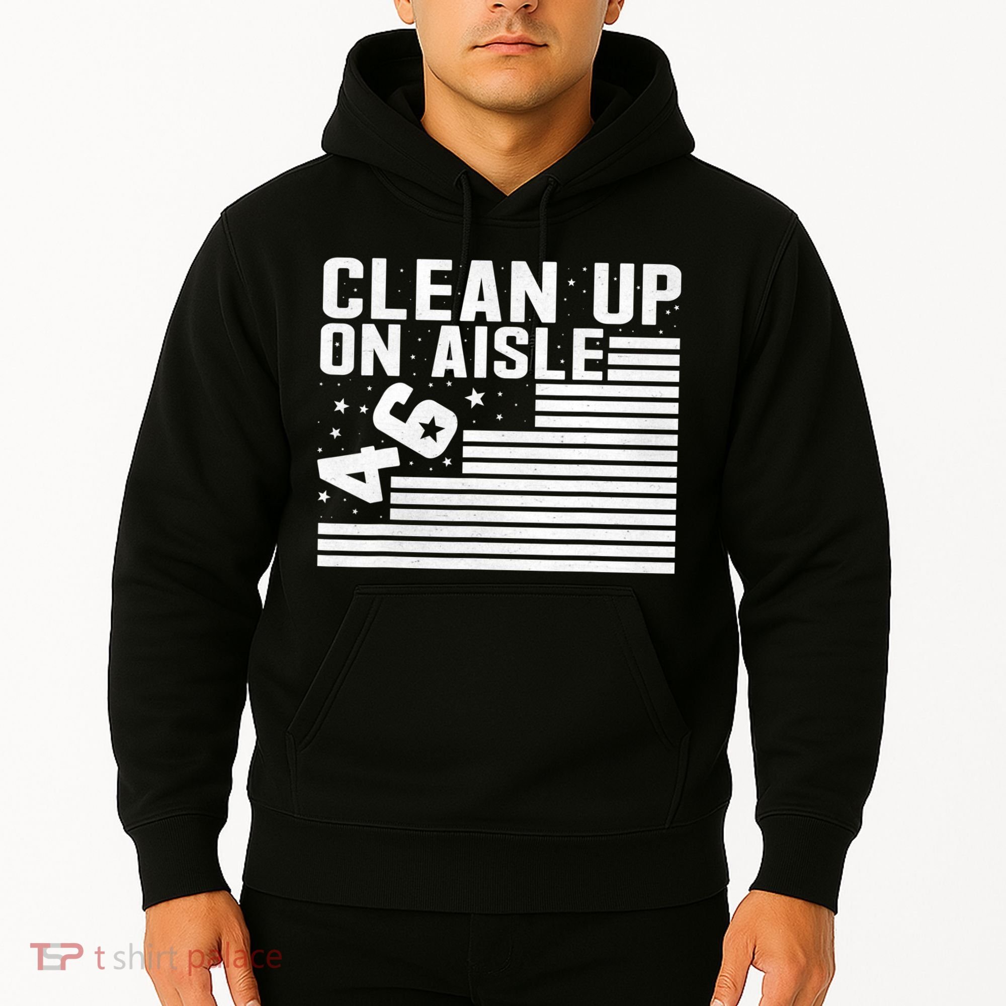 Clean Up On Aisle 46 Impeach Biden Sarcastic Anti Biden 86 46 Hoodie