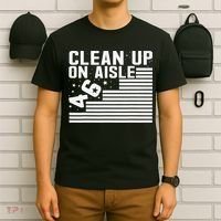 Clean Up On Aisle 46 Impeach Biden Sarcastic Anti Biden 86 46 T-Shirt thumb 6