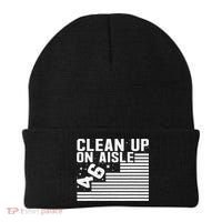 Clean Up On Aisle 46 Impeach Biden Sarcastic Anti Biden 86 46 Beanie thumb 0