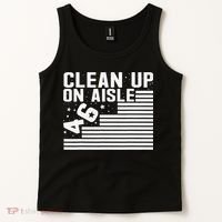 Clean Up On Aisle 46 Impeach Biden Sarcastic Anti Biden 86 46 Tank Top thumb 2