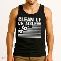 Clean Up On Aisle 46 Impeach Biden Sarcastic Anti Biden 86 46 Tank Top thumb 3
