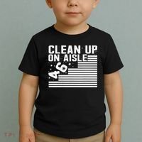 Clean Up On Aisle 46 Impeach Biden Sarcastic Anti Biden 86 46 Toddler T-Shirt thumb 2