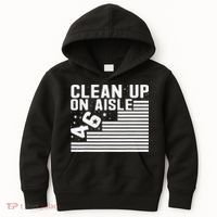 Clean Up On Aisle 46 Impeach Biden Sarcastic Anti Biden 86 46 Kids Hoodie thumb 0