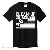 Clean Up On Aisle 46 Impeach Biden Sarcastic Anti Biden 86 46 Kids T-Shirt thumb 0