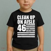 Clean Up On Aisle 46 Anti Biden Toddler T-Shirt thumb 2