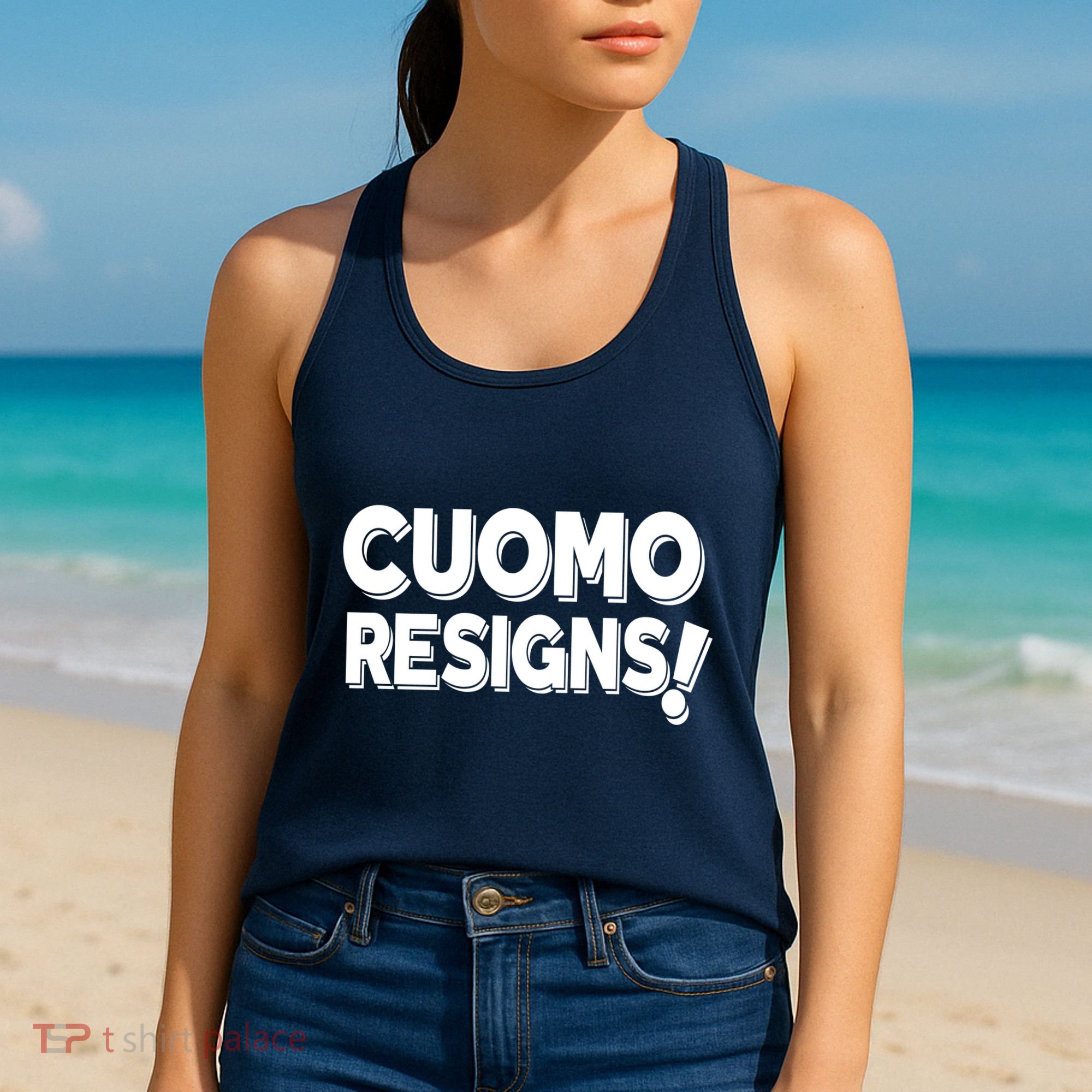 Cuomo Resigns Women's Tank Top