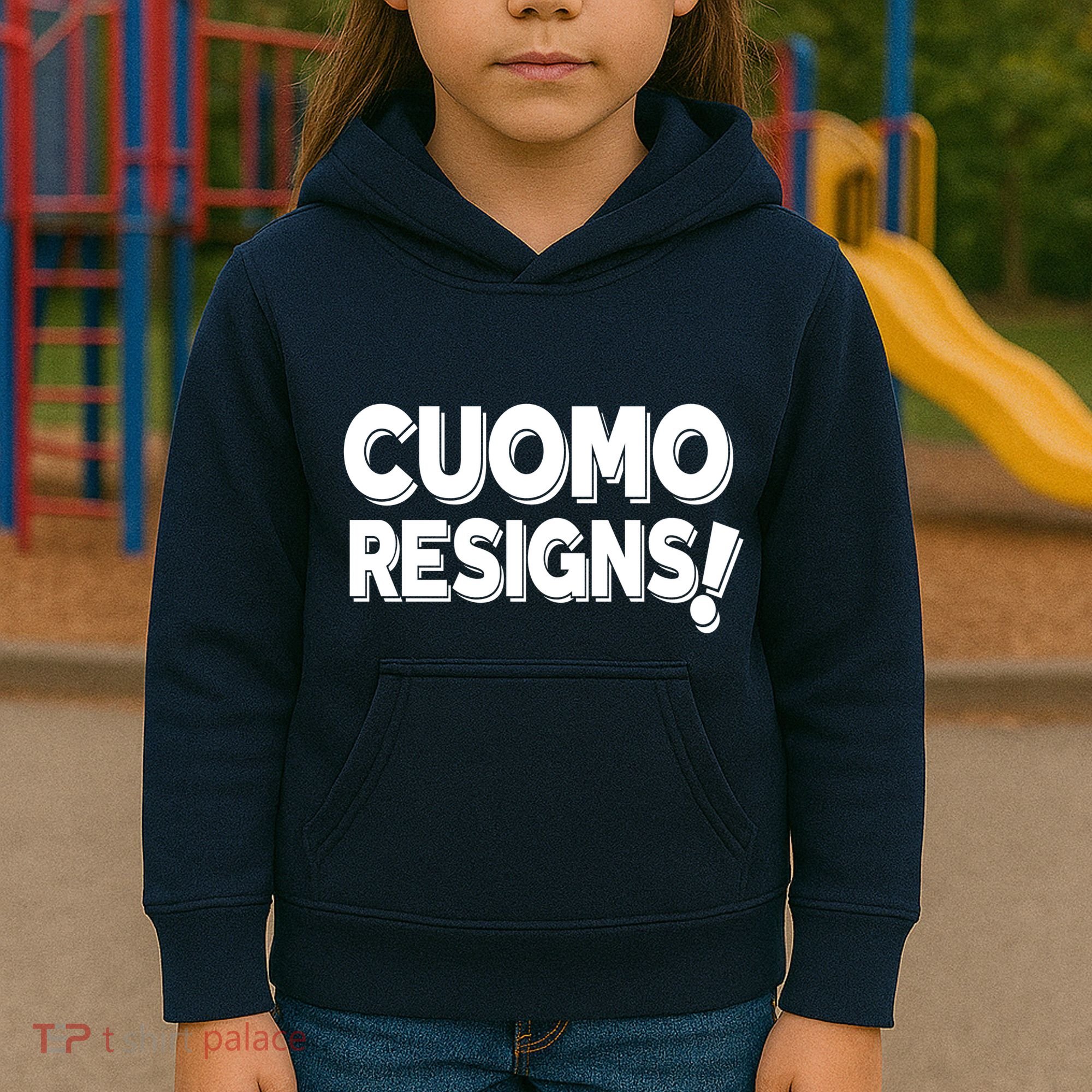 Cuomo Resigns Kids Hoodie