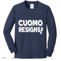 Cuomo Resigns Kids Long Sleeve Shirt thumb 0