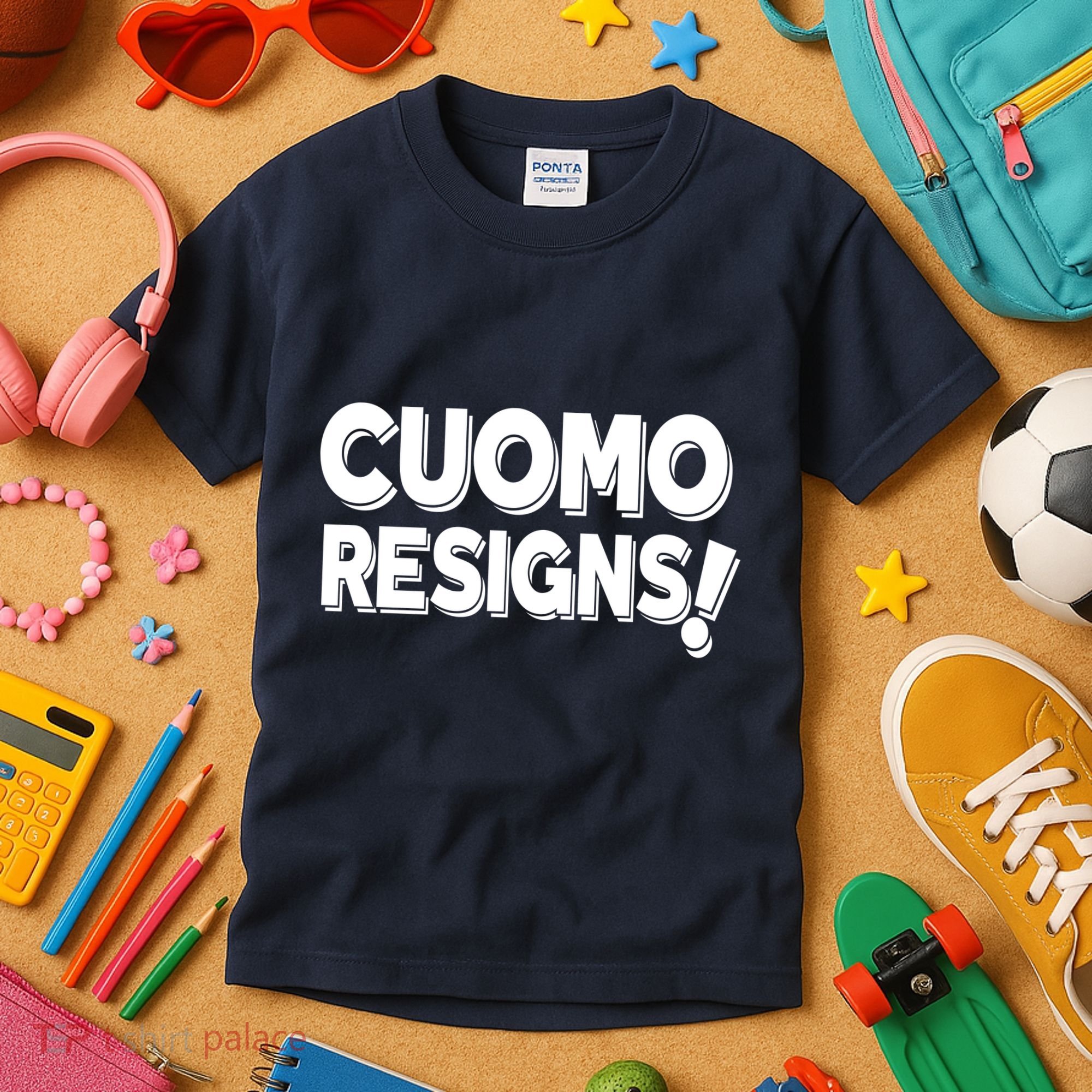 Cuomo Resigns Kids T-Shirt