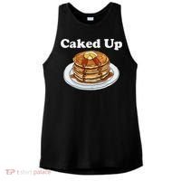 Caked Up Pancake Lover Sweet Breakfast Baking Ladies PosiCharge Tri-Blend Wicking Tank thumb 0