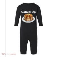 Caked Up Pancake Lover Sweet Breakfast Baking Infant Fleece One Piece thumb 0
