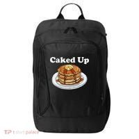 Caked Up Pancake Lover Sweet Breakfast Baking City Backpack thumb 0