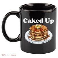 Caked Up Pancake Lover Sweet Breakfast Baking 11oz C Handle Ceramic Mug thumb 2