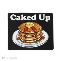 Caked Up Pancake Lover Sweet Breakfast Baking Mousepad thumb 0