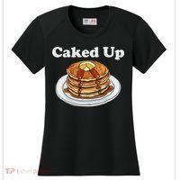 Caked Up Pancake Lover Sweet Breakfast Baking Women's Cooling Performance Crew T-Shirt thumb 0