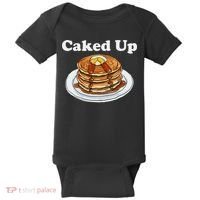 Caked Up Pancake Lover Sweet Breakfast Baking Baby Bodysuit thumb 0