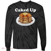 Caked Up Pancake Lover Sweet Breakfast Baking Tie-Dye Long Sleeve Shirt thumb 0
