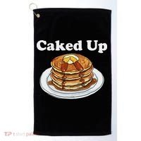 Caked Up Pancake Lover Sweet Breakfast Baking Golf Towel thumb 0