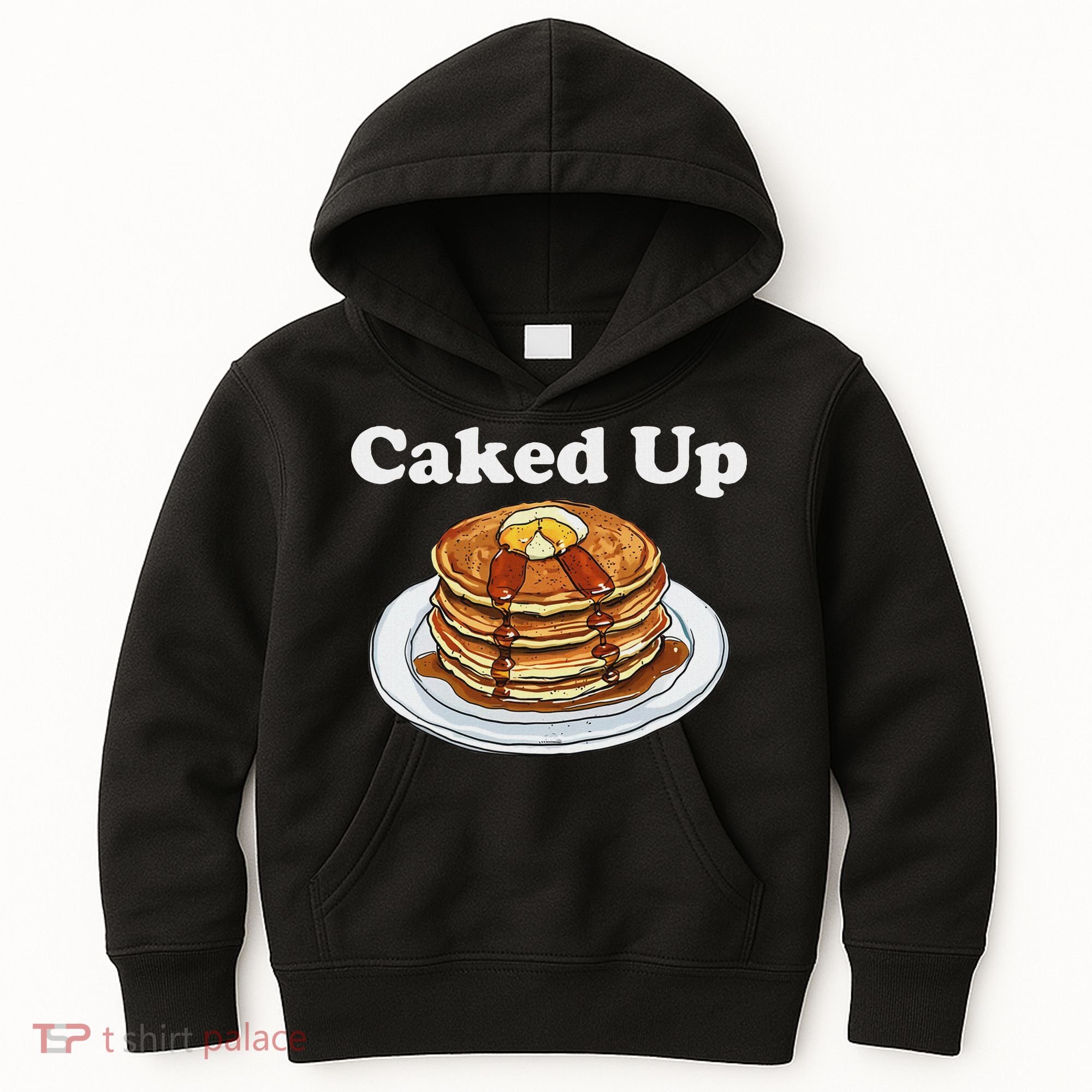 Caked Up Pancake Lover Sweet Breakfast Baking Kids Hoodie