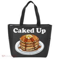 Caked Up Pancake Lover Sweet Breakfast Baking Tote Bag thumb 0
