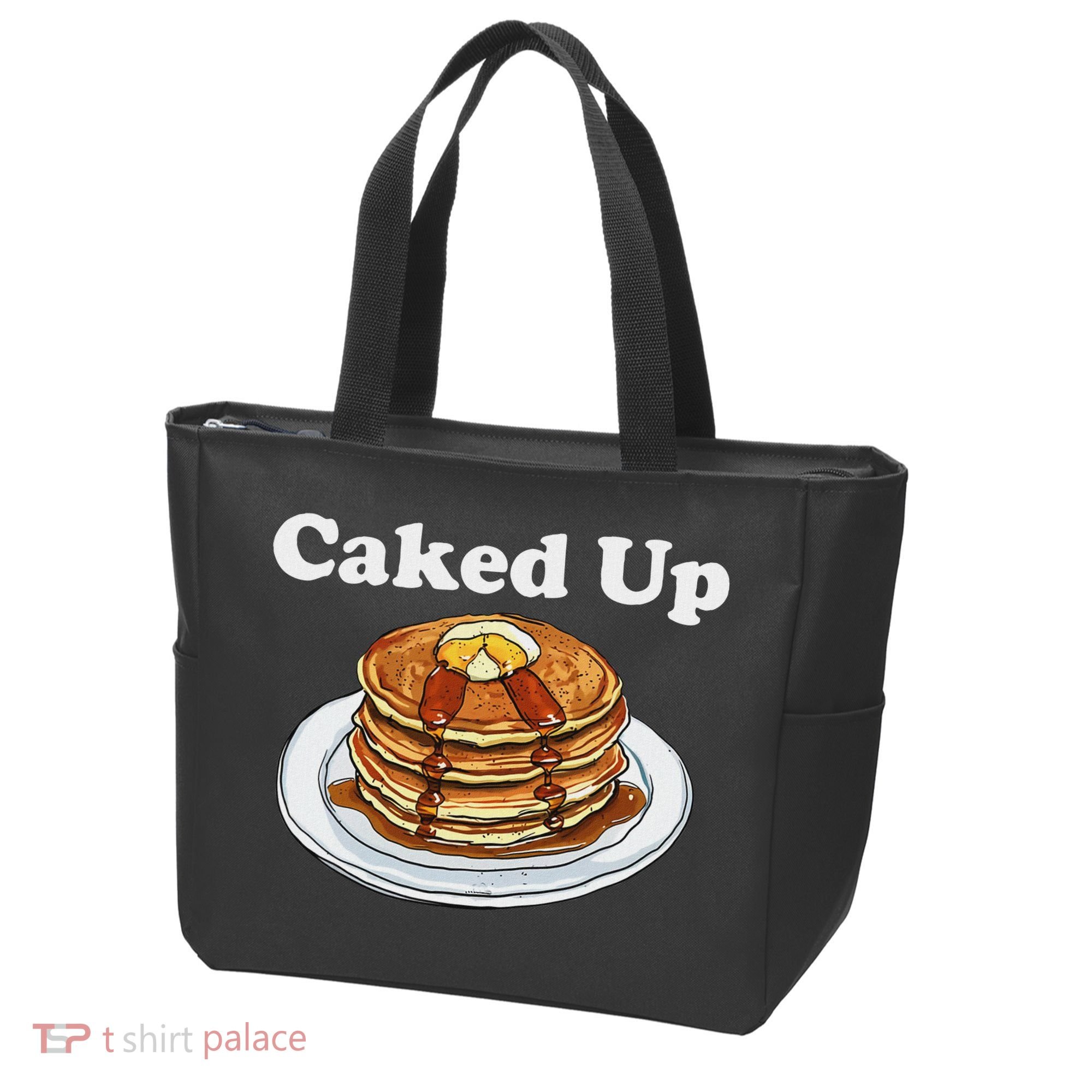 Caked Up Pancake Lover Sweet Breakfast Baking Tote Bag