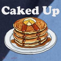 Caked Up Pancake Lover Sweet Breakfast Baking Raglan Baseball Sleeve Shirt thumb 2
