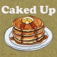 Caked Up Pancake Lover Sweet Breakfast Baking Garment-Dyed Women's Muscle Tee thumb 6