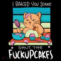 Cupcake Cat Bake You Fuckupcakes Bucket Hat thumb 4