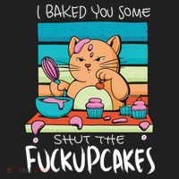Cupcake Cat Bake You Fuckupcakes Beanie thumb 2