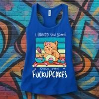 Cupcake Cat Bake You Fuckupcakes Women's Tank Top thumb 3