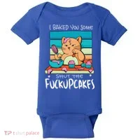 Cupcake Cat Bake You Fuckupcakes Baby Bodysuit thumb 0