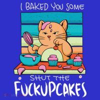 Cupcake Cat Bake You Fuckupcakes Toddler Hoodie thumb 2
