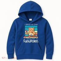 Cupcake Cat Bake You Fuckupcakes Kids Hoodie thumb 0