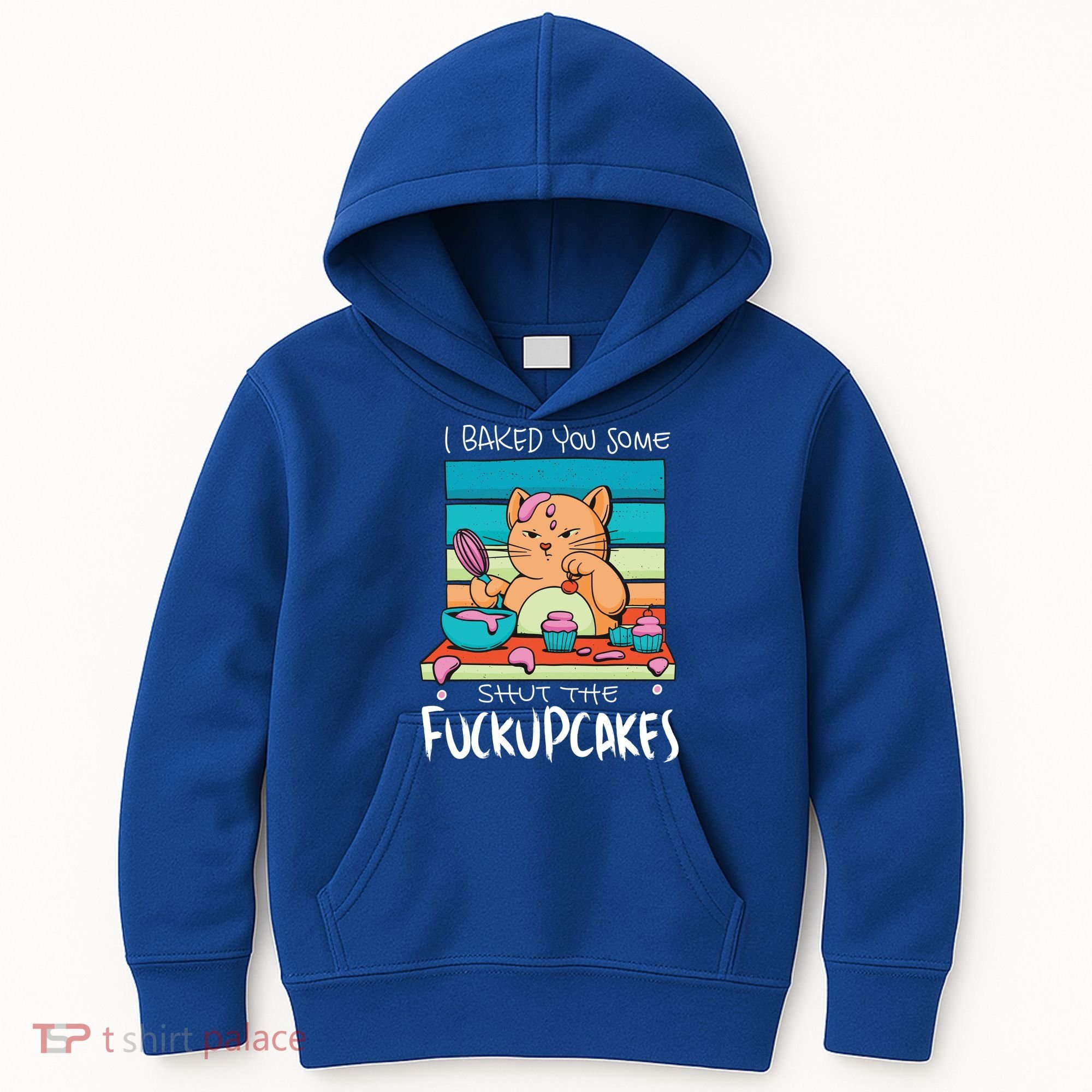 Cupcake Cat Bake You Fuckupcakes Kids Hoodie