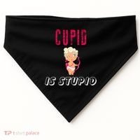 Cupid Is Stupid USA-Made Doggie Bandana thumb 0