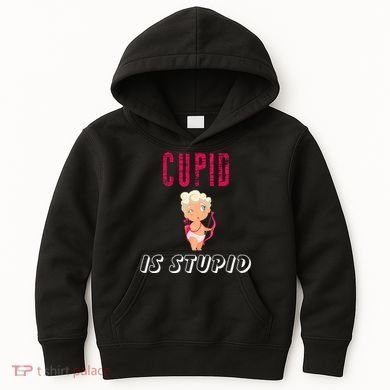 Cupid Is Stupid Kids Hoodie