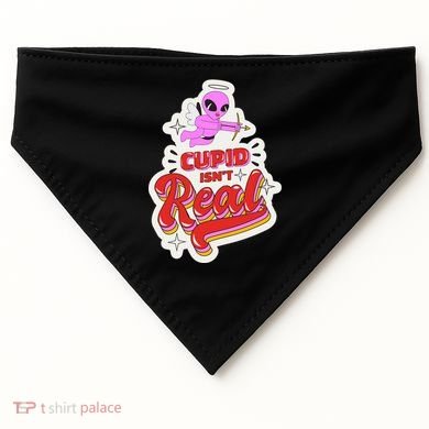 Cupid Isn't Real Funny Valentine's Day USA-Made Doggie Bandana