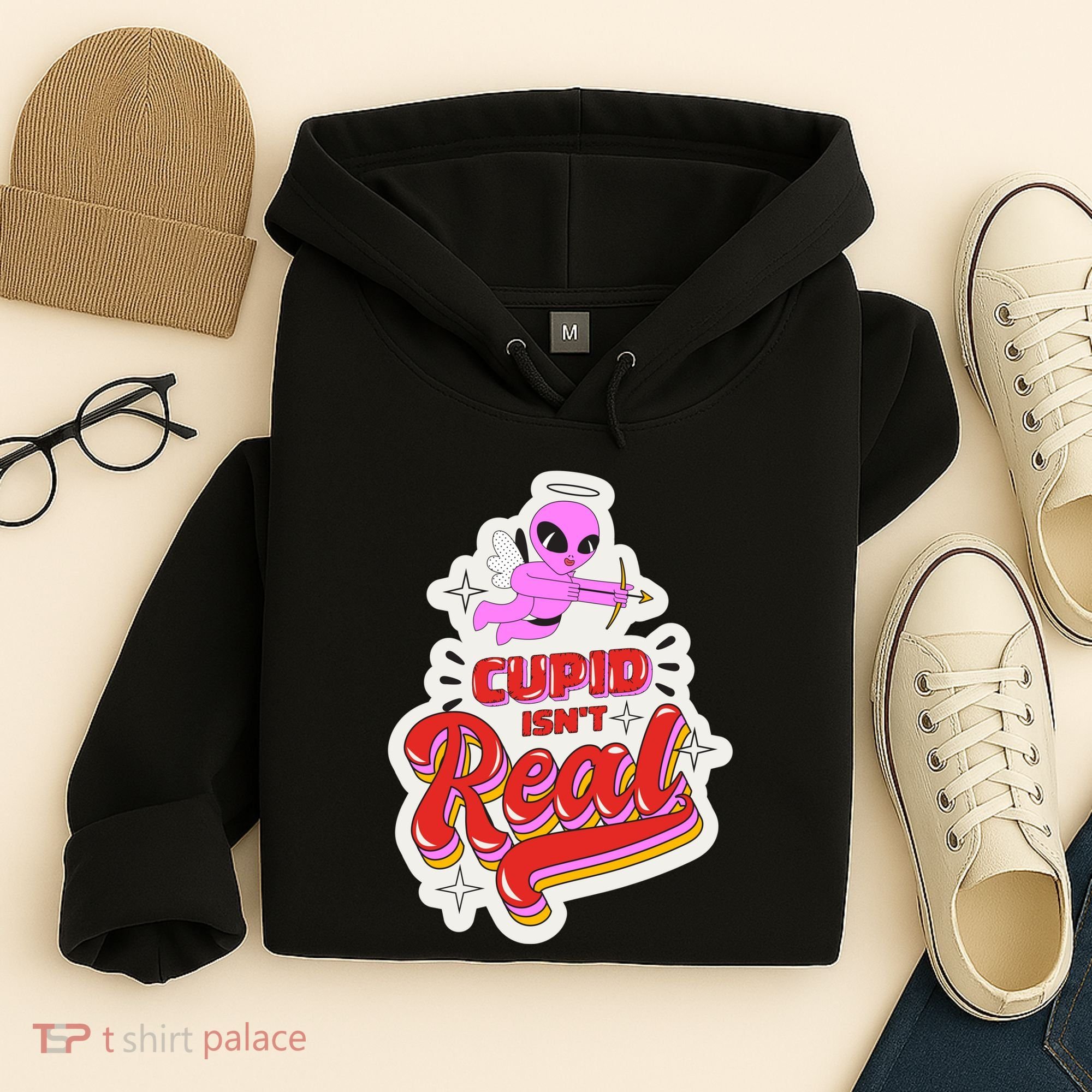 Cupid Isn't Real Funny Valentine's Day Hoodie