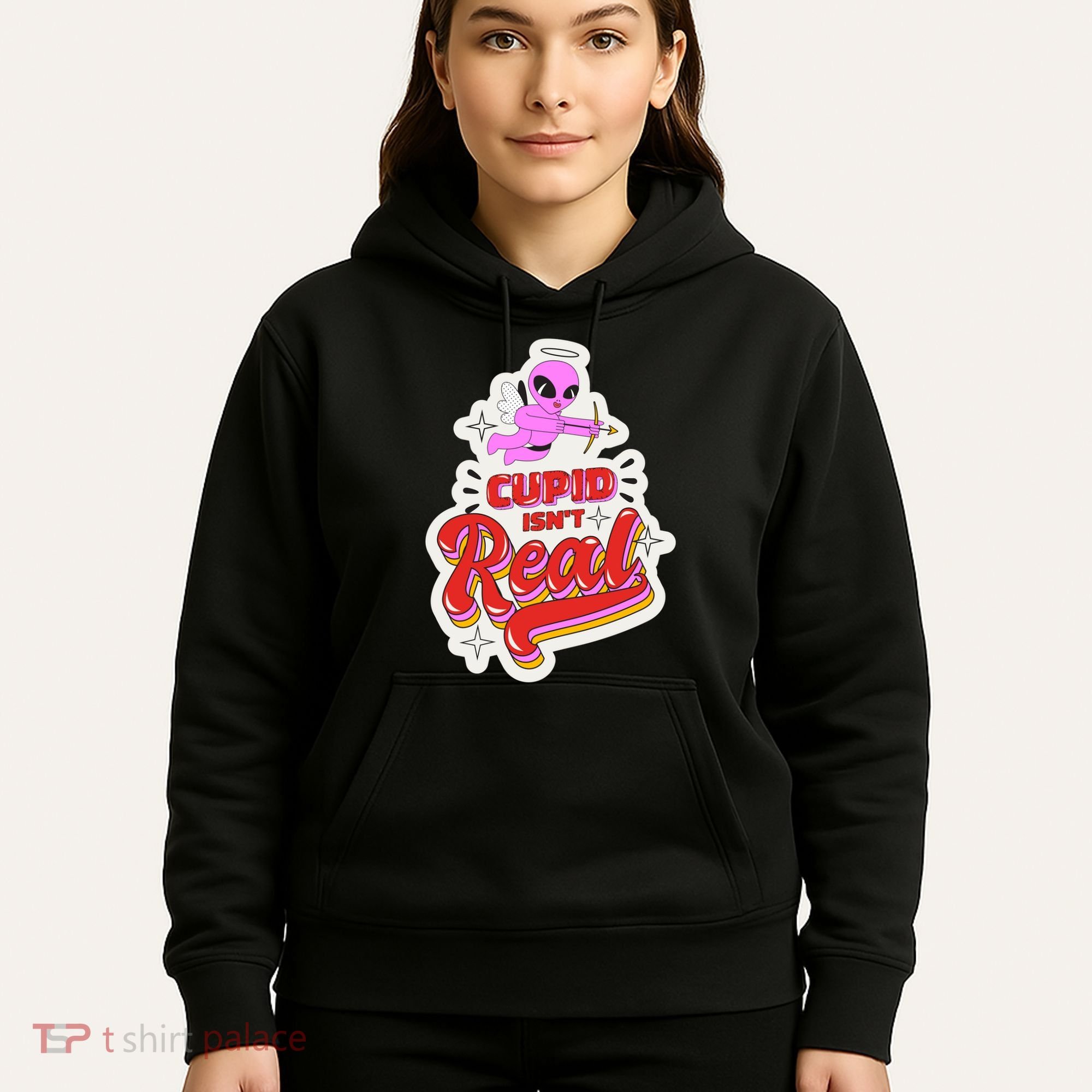 Cupid Isn't Real Funny Valentine's Day Hoodie