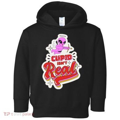 Cupid Isn't Real Funny Valentine's Day Toddler Hoodie