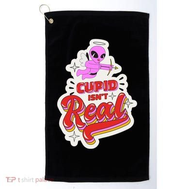 Cupid Isn't Real Funny Valentine's Day Golf Towel