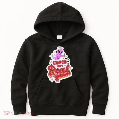Cupid Isn't Real Funny Valentine's Day Kids Hoodie