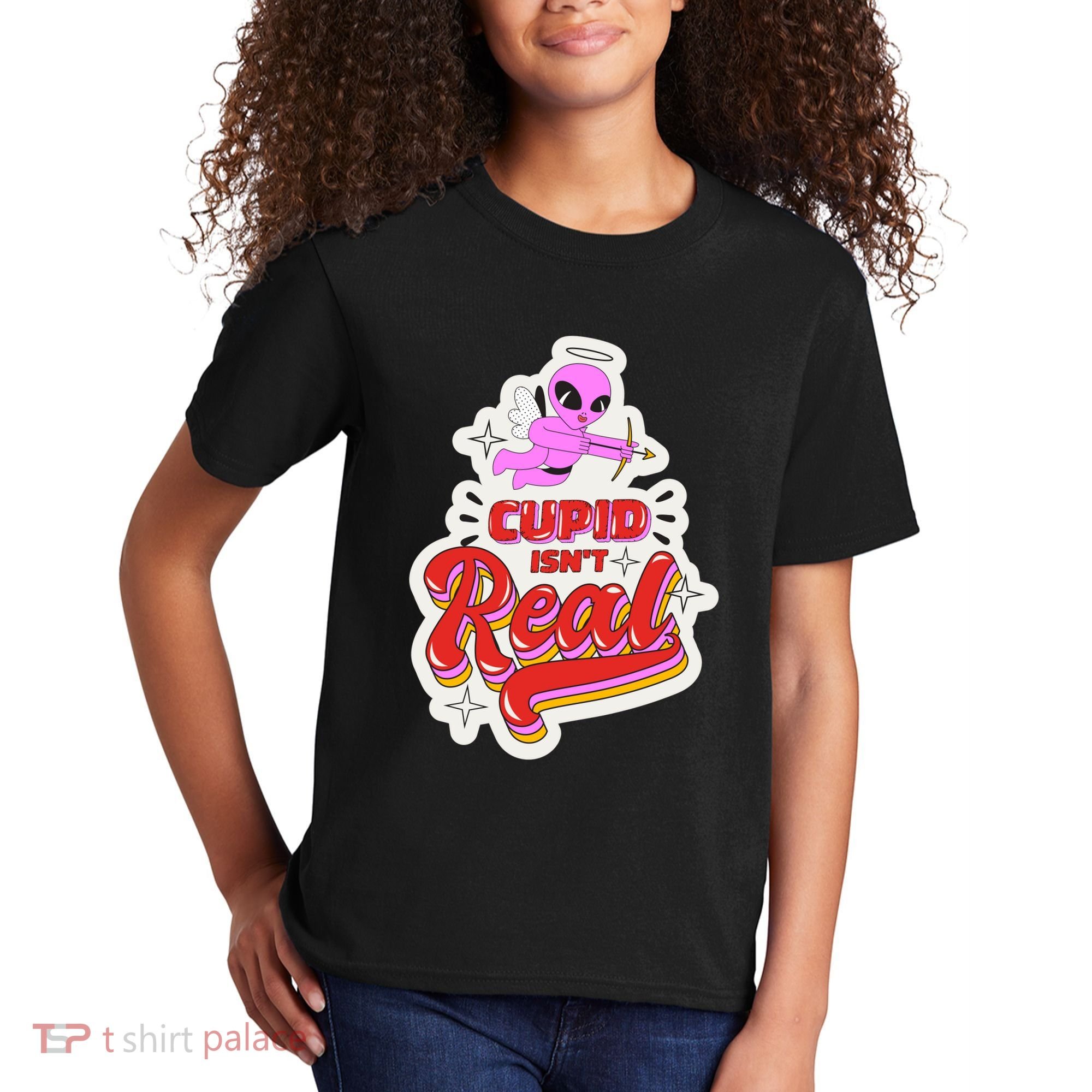 Cupid Isn't Real Funny Valentine's Day Kids T-Shirt