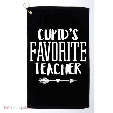 Cupid's Favorite Teacher Golf Towel