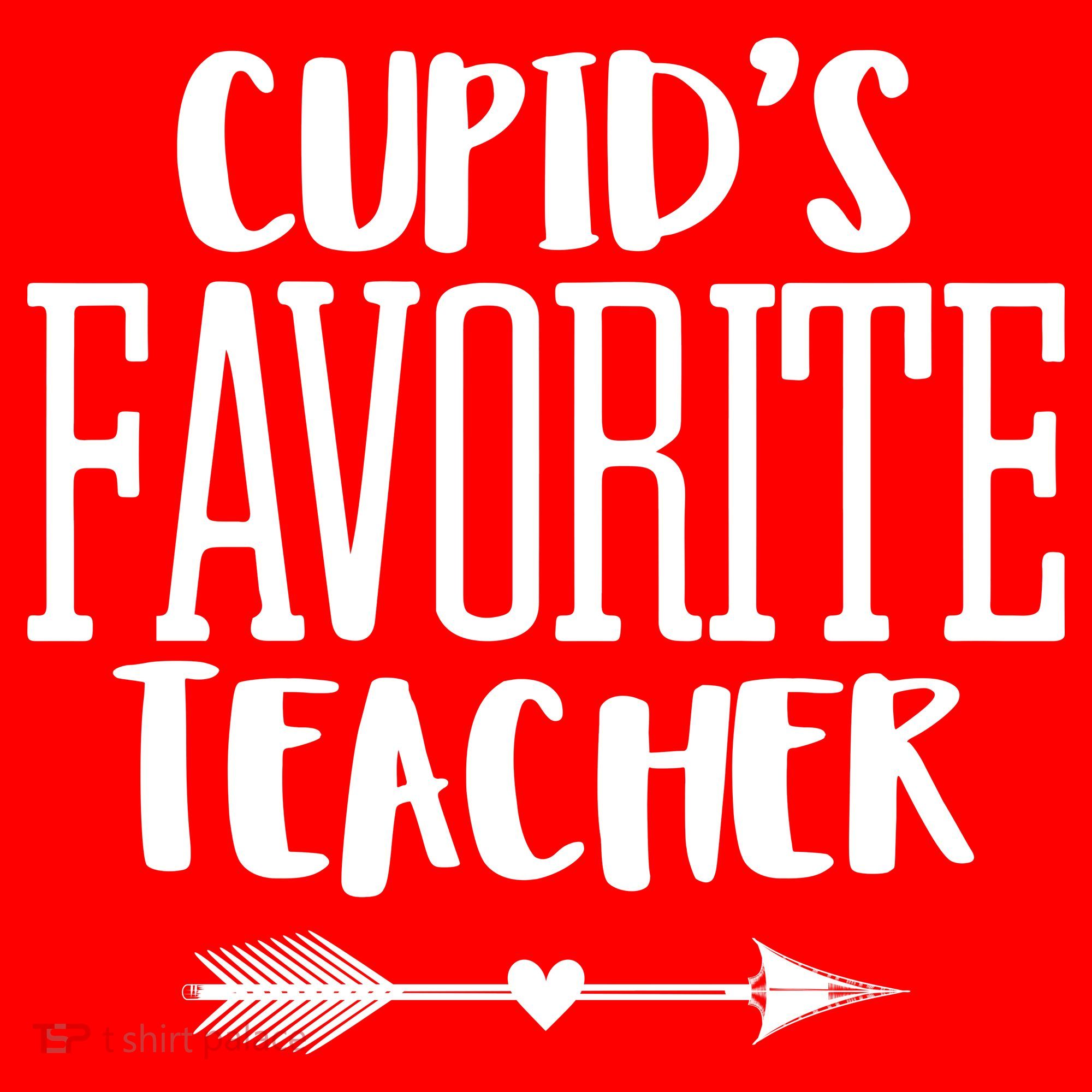 Cupid's Favorite Teacher Button