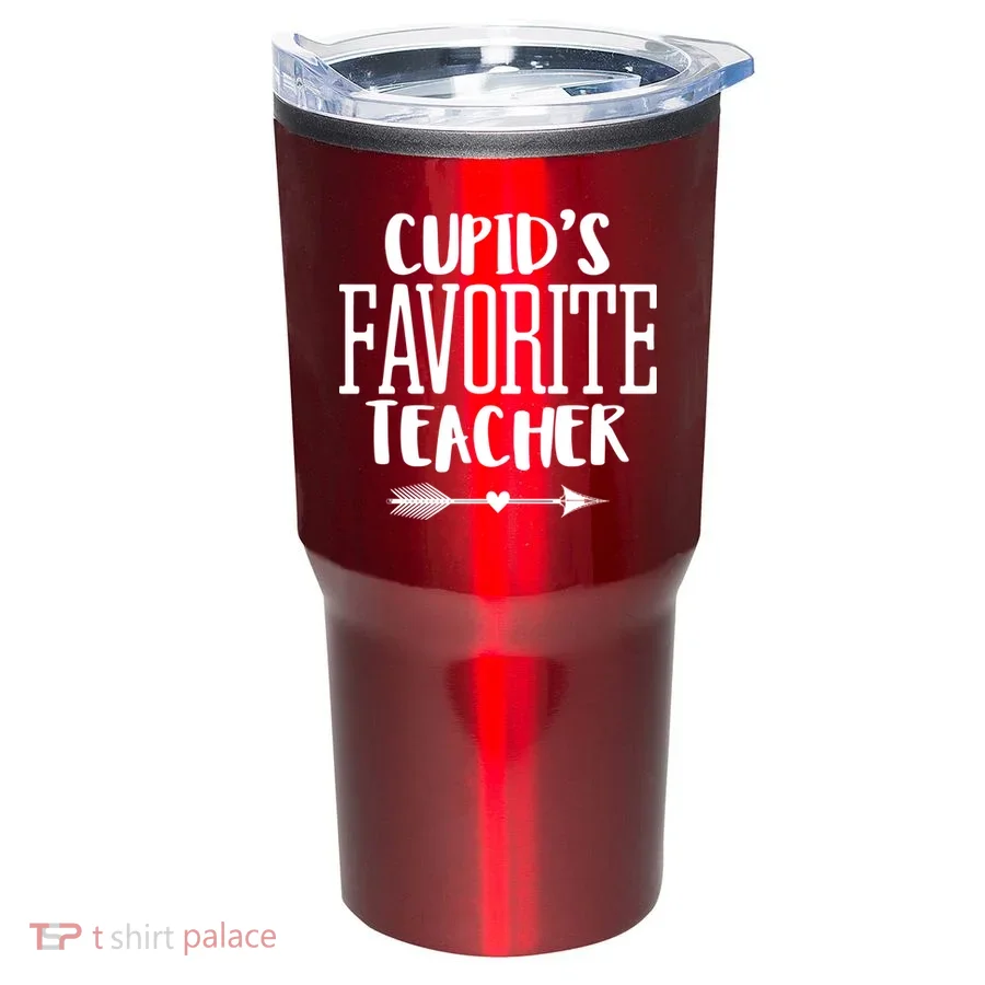 Cupid's Favorite Teacher Tumbler