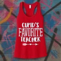 Cupid's Favorite Teacher Women's Tank Top thumb 3