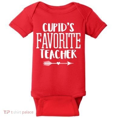 Cupid's Favorite Teacher Baby Bodysuit