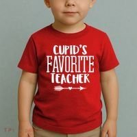 Cupid's Favorite Teacher Toddler T-Shirt thumb 2