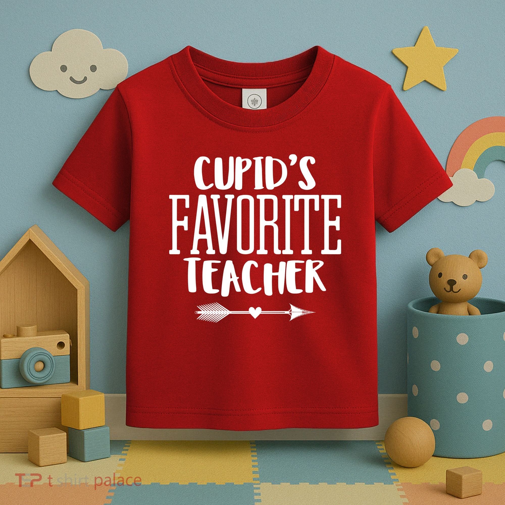 Cupid's Favorite Teacher Toddler T-Shirt